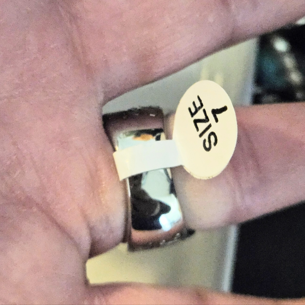SUGAR SKULL STAINLESS STEEL RING SIZE 7 - Picture 4 of 6